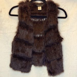 BCBG MAZAZRIA FUR VEST